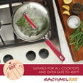thumbnail image 3 of Rachael Ray Create Delicious Aluminum Nonstick Covered Deep Frying Pan, 9.5-Inch, Red Shimmer, 3 of 7
