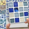 18pc/set Mosaic Tile Sticker Self-Adhesive For Kitchen Bathroom Decor Waterproof
