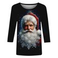 thumbnail image 5 of Womens Xmas Sweatshirts Crew Neck Blouses Tops Long Sleeve Christmas Tree Print Shirts Merry Christmas Clothes Trendy 2026 Clothe, 5 of 6