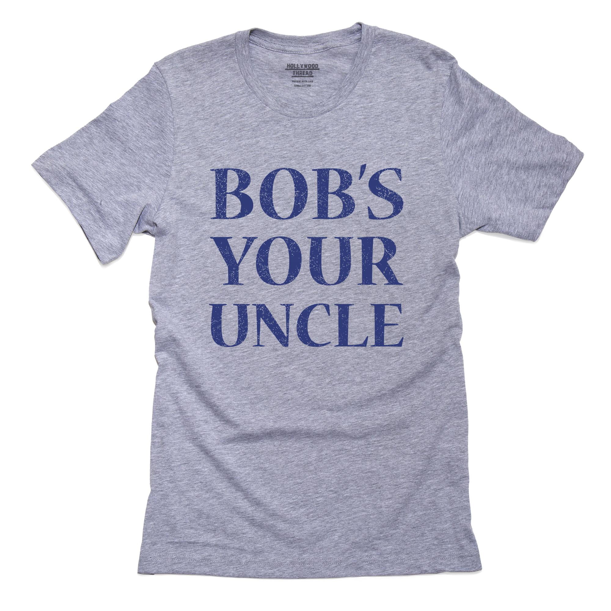 Trendy Bob's Your Uncle Expression Graphic Men's Grey TShirt