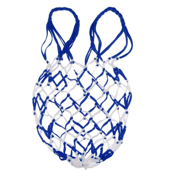 Bolsa de malla para pelota de baloncesto Greeniant soporte de red de almacenamiento Azul y blanco