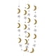 thumbnail image 1 of Guirnalda de estrellas y luna para decoración de fiestas de cumpleaños, bodas y espacios exteriores Oro, 1 of 9