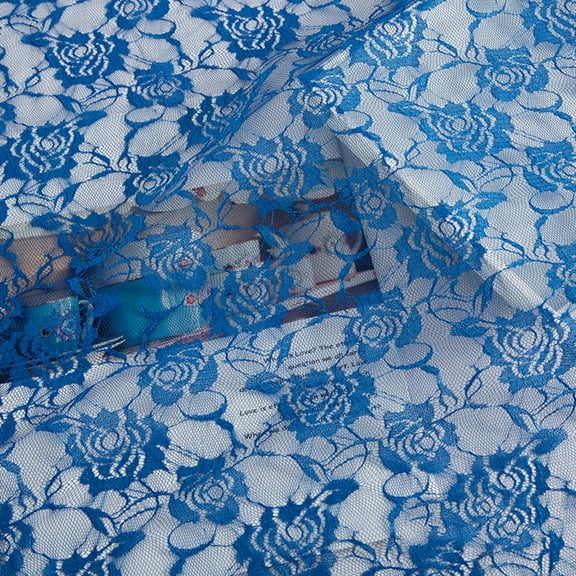 Lace Fabric Floral Embroidered Lace Fabric Dress Ribbon Trim Fabric Ribbon Curtain Accessory for Sewing Craft 100x150cm