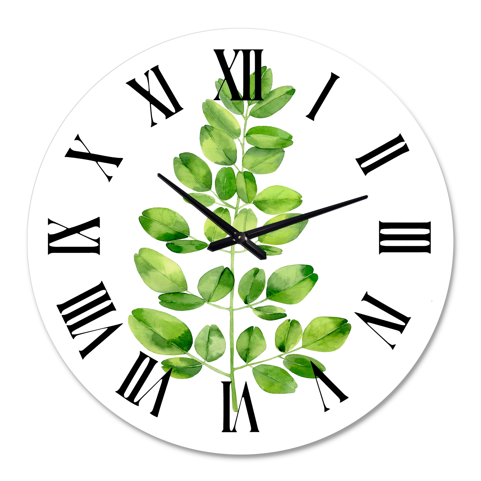 Designart 1 in Quartz Farmhouse Wall Clock