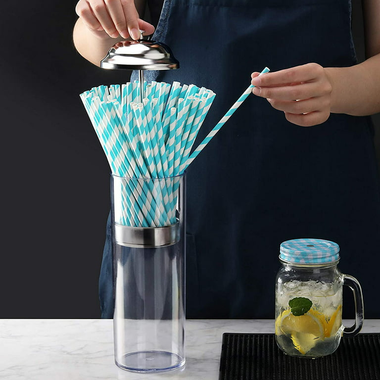 Old Fashioned Straw Holder - Light Turquoise