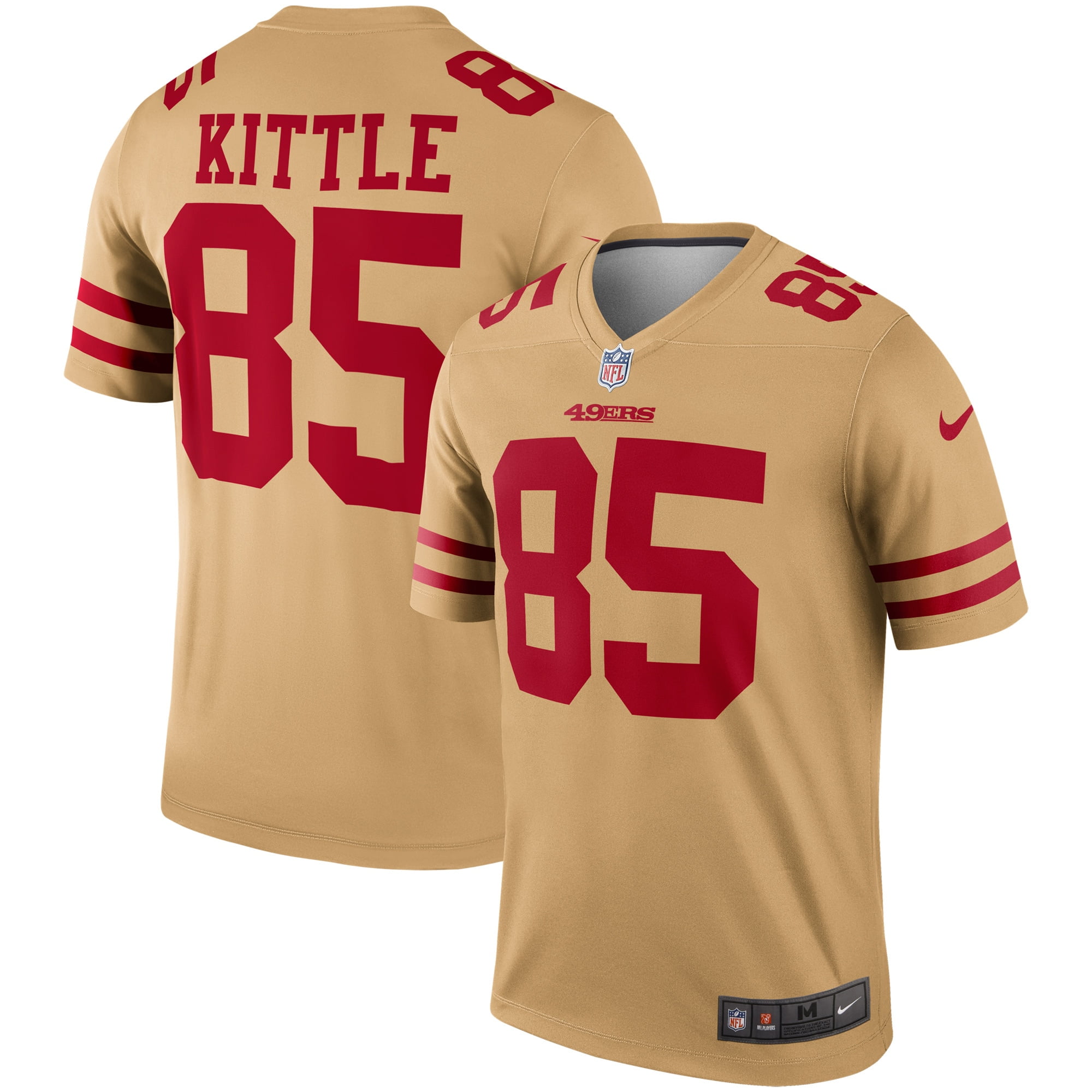 Men's Nike George Kittle Gold San 