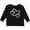 AB-Black, variant on Inktastic Three White Hearts Boys or Girls Long Sleeve Toddler T-Shirt