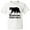 AA-White, variant on Inktastic Bozeman, Montana Black Bear Silhouette Youth T-Shirt