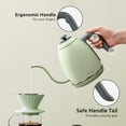 thumbnail image 5 of BUYDEEM Gooseneck Electric Pour-Over Kettle, Stainless Steel Coffee Tea Kettle with Variable Temperature Control, Mint Green, 5 of 7