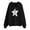 H01-Black, variant on Zip up Hoodie Women Oversized Sweatshirt for Women Graphic Hoodies Star Print Plus Size Streetwear