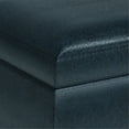 thumbnail image 5 of Simpli Home Owen 36" Wd. Small Rectangular Storage Ottoman in Distressed Dark Blue, 5 of 7