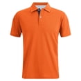 thumbnail image 3 of Garbnen Mens Polo Shirts Short Sleeve Collared V Neck Henley Shirts for Men Loose Fit Casual Office Travel Breathable Golf Shirts for Men S, 3 of 9