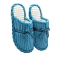 thumbnail image 3 of Pantuflas cálidas Zapatos de piso antideslizantes de terciopelo de coral suave para interiores para parejas, mujeres, hombres, 36-37S, azul Inevent AP000900-04, 3 of 6