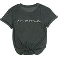 thumbnail image 5 of Beopjesk Women Mama Letter Printed T-Shirt Mama Graphic Tee, 5 of 6