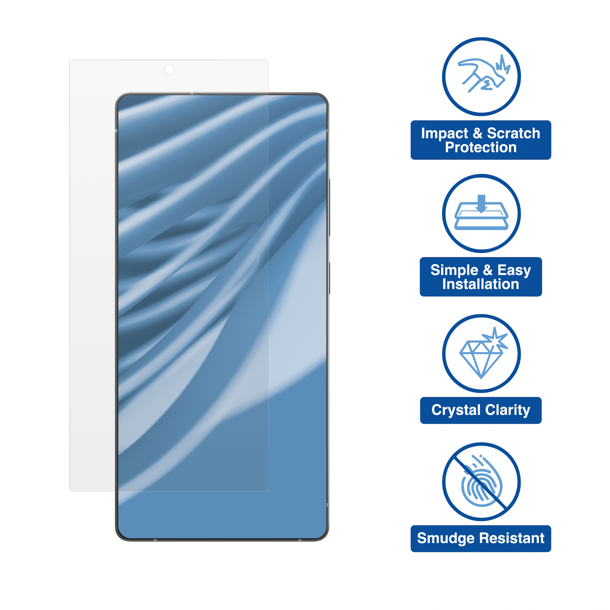 onn Glass Screen Protector for Samsung Galaxy S25 Ultra with Easy Application Box