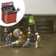 thumbnail image 4 of Máquina equilibradora dinámica de neumáticos a escala 1/64, modelo en miniatura para bricolaje, accesorios para garaje Rojo desgastado, 4 of 7