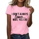 thumbnail image 1 of Camiseta informal de manga corta con estampados para mujer - Blusa holgada con cuello redondo - Top con gráfico de concienciación sobre el cáncer de mama - Camiseta de verano de poliéster suave, 1 of 5