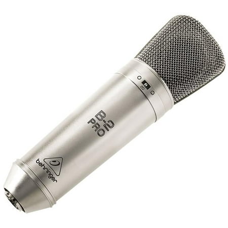 Behringer B-2 PRO Gold-Sputtered Large Dual-Diaphragm Studio Condenser Microphone w/ Traktion 4 Audio