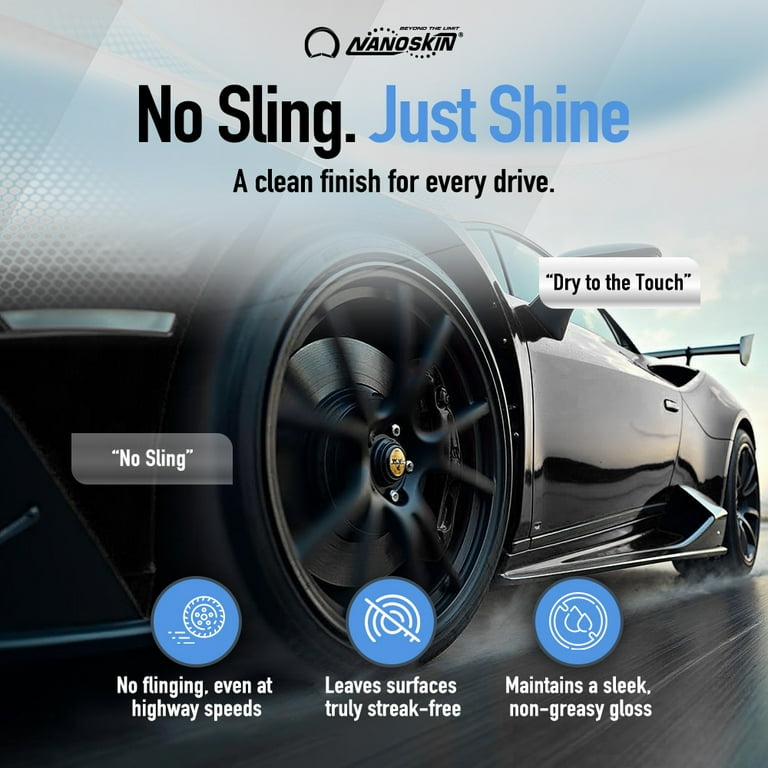 Nanoskin Blue Dress Spray, Restorer for Tires, Vinyl, Rubber, Plastic, Wet  Finish Protectant - Walmart.com