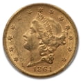 thumbnail image 2 of 1864-S $20 Liberty Gold Double Eagle MS-60 PCGS, 2 of 3