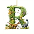 thumbnail image 1 of Fridja Personalized Dinosaur Christmas Ornament 26 Letters Hanging Pendant Ornaments 2024 Acrylic Initial Monogram Xmas Tree Decorations with Hanging Rope Unique Customized Fun Gift for Kids (R), 1 of 1