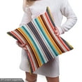 thumbnail image 4 of Ambesonne Ethnic Fabric by the Yard Upholstery, Vertical Stripes Pattern, 3 Yards, Multicolor, 4 of 4