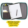 thumbnail image 3 of Five Star 1" Carry-All Zipper Binder, Grey/Black, 3 of 3