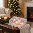 thumbnail image 5 of 2026 Christmas Home Party Decoration 6PCS Clear Christmas Ball Ornaments Shatterproof Transparent Plastic Baubles Filled With Star Confetti White Christmas Celebration Party Supplies, 5 of 6