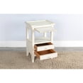 thumbnail image 3 of Sunny Designs Marina White Sand Wood Side Table, 3 of 4