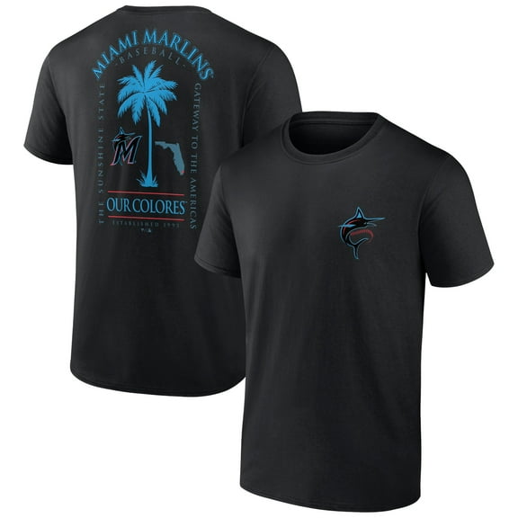 Men's Black Miami Marlins Bring It Our Colores T-Shirt