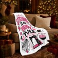 thumbnail image 3 of Whimsical Stitching Happy Place Sewing Craft Theme, Playful Festive Scene, Warm Flannel Blanket for Living Room and Family Room, Art Lovers Christmas Gift, Festive Home Decor, 3 of 9
