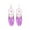 Purple, variant on KDSJSXW Earrings Creative Long Coffee Feather Earrings Tassel Ear Accessories Bohemian Style foreign Trade Accessories Gift Gold Studs Earrings for Women Pearl Stud Earrings (Black,One Size)