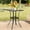 1 High Bar Table, variant on SOLAURA Outdoor Patio Bar Height Table Metal Bistro Table with Umbrella Hole, Black