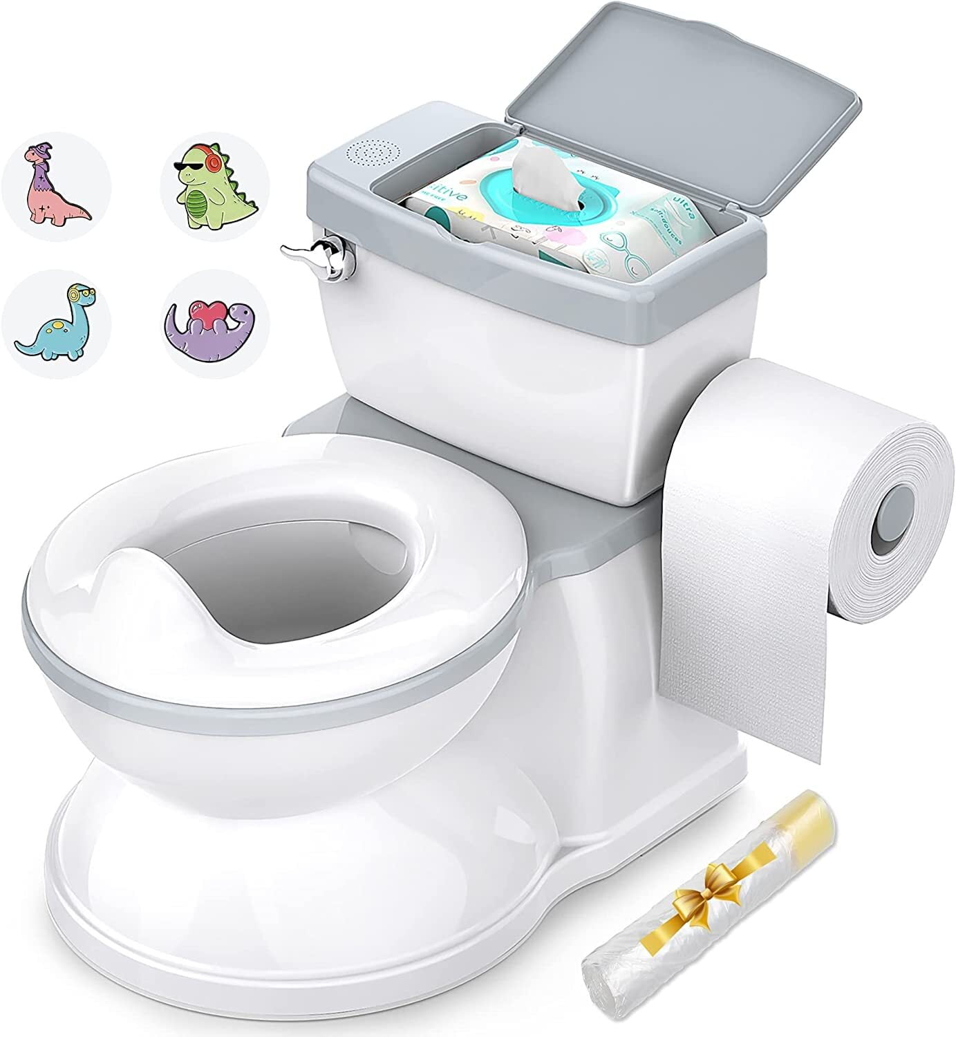 Baby Potty Training Toilet with Realistic Flushing Sound & Feel Like an