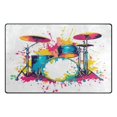 thumbnail image 2 of Carpet Mat with Memory Foam Ultra-Soft and Non-Slip Area Rug 60"x39" Colorful Drum, 2 of 7