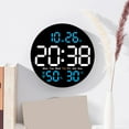sunsanly LED Wall Clock Large Display Easy to Read Remote Control