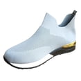 thumbnail image 2 of Womens Sneakers Women Outdoor Mesh Solid Color Sports Shoes Runing Breathable Sneakers (Grey 6.5-7), 2 of 6