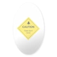 thumbnail image 1 of CafePress - Caution Trees - Sticker (Oval), 1 of 1
