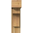 thumbnail image 2 of Ekena Millwork 8"W x 24"D x 28"H Westlake Block Rough Sawn Bracket w/ Offset Brace, Western Red Cedar, 2 of 25