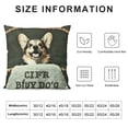 thumbnail image 5 of YINGXI It's Not Dog Hair It's Glitter Throw Pillow Case, Dog Lovers Gifts, Lovers Gifts, Funny Decor, Gifts for , Mom, Cushion Cover for Sofa Couch 22x22in, 5 of 5