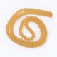 thumbnail image 2 of Transparent Glass Bead Strands Frosted Round Goldenrod 8mm Hole: 1~1.6mm about 99pcs/strand 31.4 inch, 2 of 3