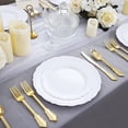 thumbnail image 4 of 60 platos de plástico blanco, platos desechables blancos de alta resistencia, platos de cena blancos de 10,25 pulgadas, platos de plástico duro desechables para fiestas, bodas, 4 of 5