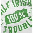 thumbnail image 5 of St Paddys Half Irish 100% Trouble Toddler Boy Girl T Shirt Infant Toddler Brisco Brands 18M, 5 of 6