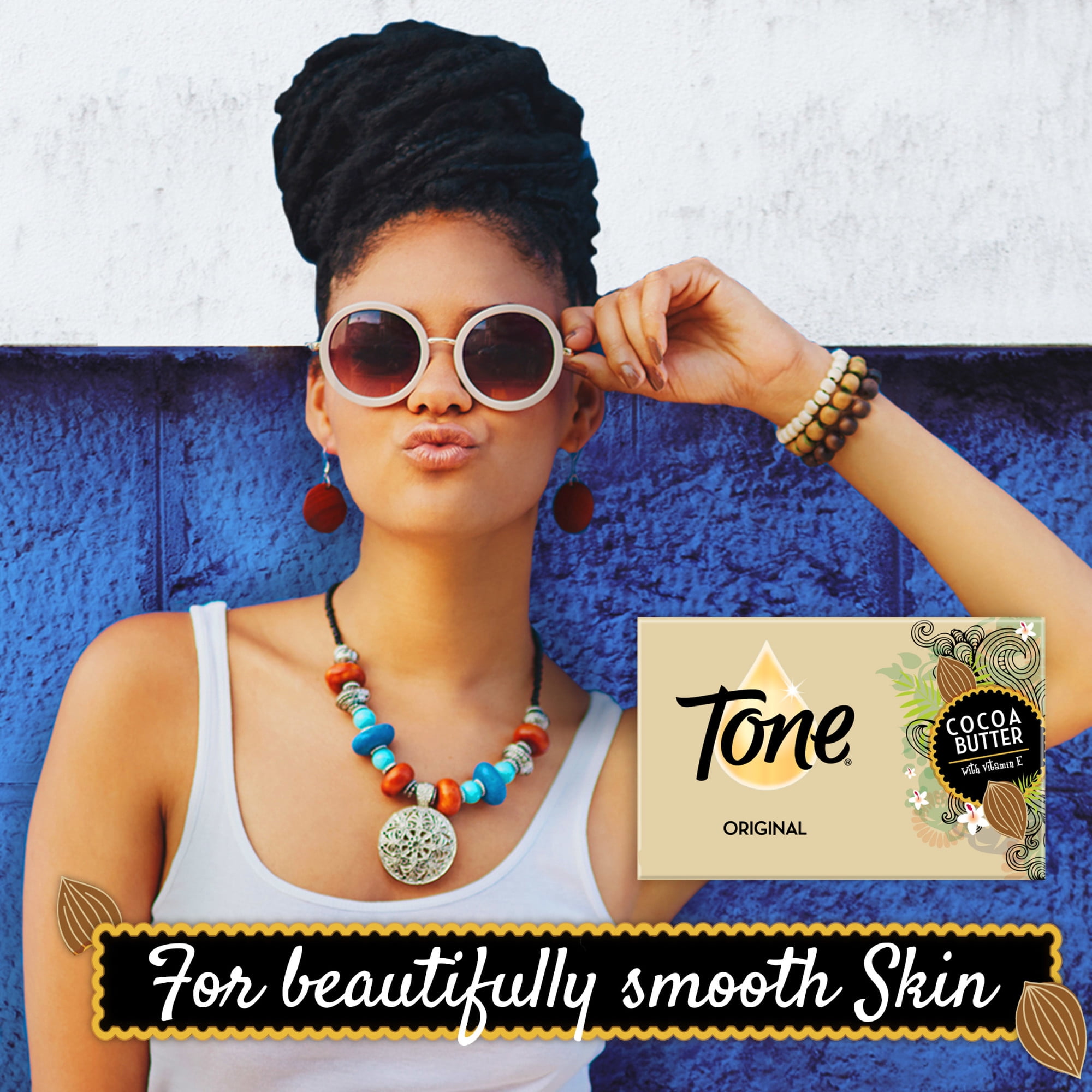Tone Bath Bar Soap, Cocoa Butter, 4.25 oz, 6 Bars