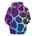 thumbnail image 3 of Colorful Neon Animal Print Pattern 3D Print Hoodie Men Women Autumn Thin Pullover Sweatshirt Vintage Streetwear Tops, 3 of 6