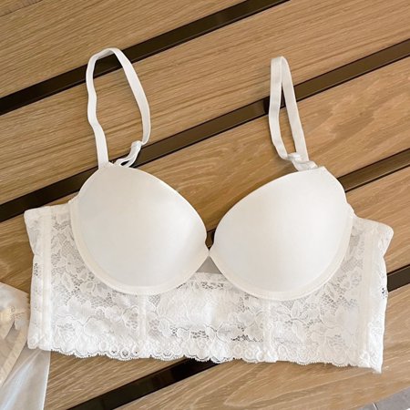 

PEASKJP Comfortable Bras for Women Skin-friendly Wireless Bra Seamless Bra for Women Comfort Bra Adjustable Invisible Bralette Women s Lingerie 36 White