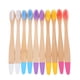 thumbnail image 1 of 10 cepillos de dientes de bambú para niños: cerdas suaves, mango de madera, cepillos de dientes coloridos para el hogar, viajes, cuidado bucal sensible, aptos para viajes., 1 of 8