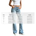 thumbnail image 3 of PYGNJK Women's Wide Leg Denim Pants High Waist Star Patch Baggy Loose Fit Jeans Casual Streetwear with Pockets, 3 of 7