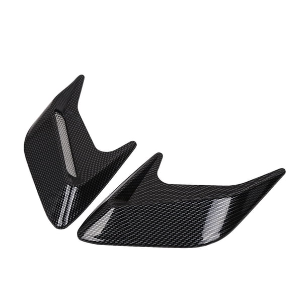 2 Pcs Ventilación del Capó del Flujo de Aire Unique Bargains Patrón de Fibra de Carbono