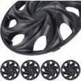 thumbnail image 5 of (4 Pack)15 Inch Universal Wheel Rim Cover Hubcaps Snap On Car Truck Fit R15 Tire-BLACK MATTE, 5 of 8